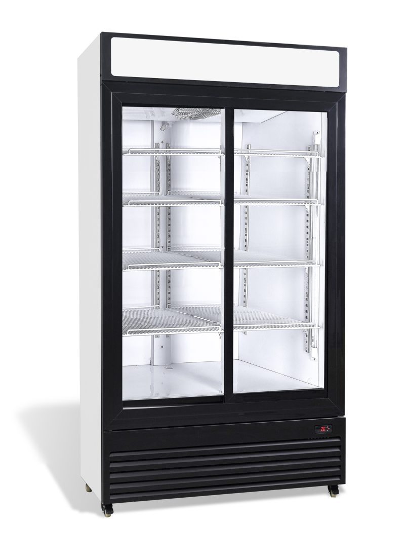 RÉFRIGÉRATEUR AVEC PORTES COULISSANTES EN VERRES BEZ-750 SL