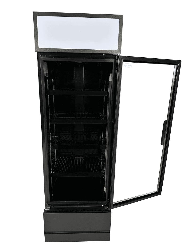 RÉFRIGÉRATEUR PORTE EN VERRE FCU-370 BL – Image 5