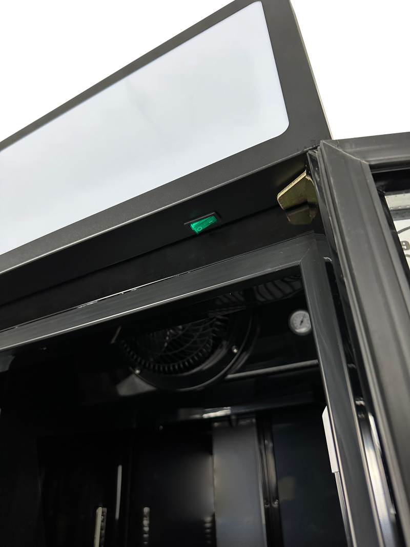 RÉFRIGÉRATEUR PORTE EN VERRE FCU-370 BL – Image 11