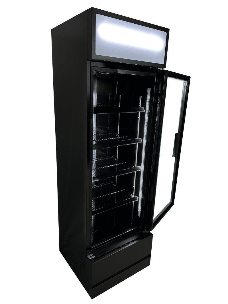 RÉFRIGÉRATEUR PORTE EN VERRE FCU-370 BL – Image 4