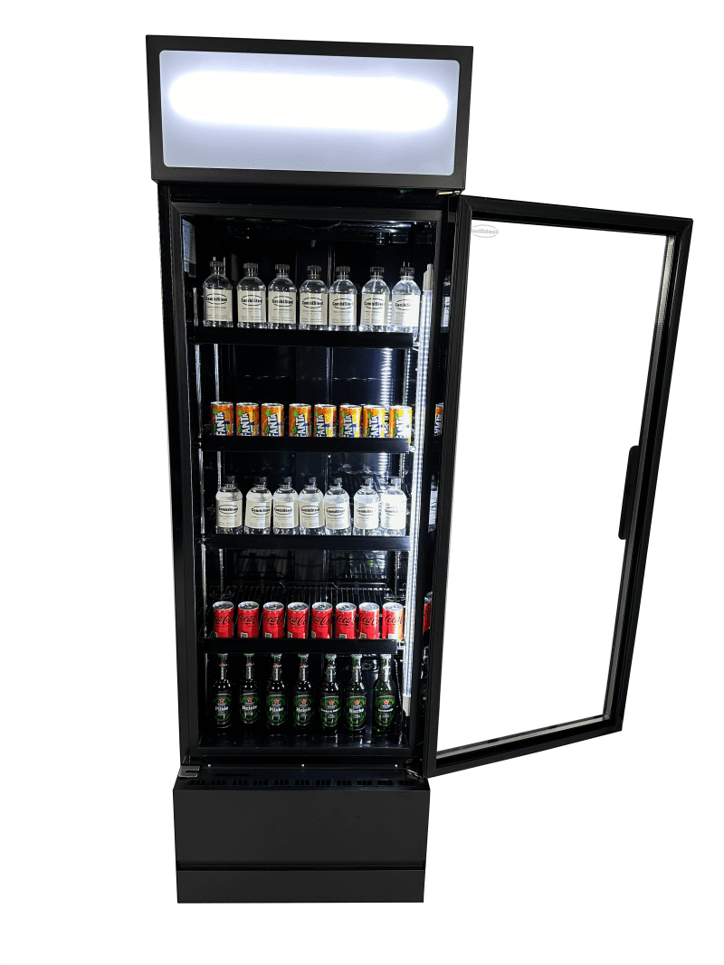 RÉFRIGÉRATEUR PORTE EN VERRE FCU-370 BL – Image 7