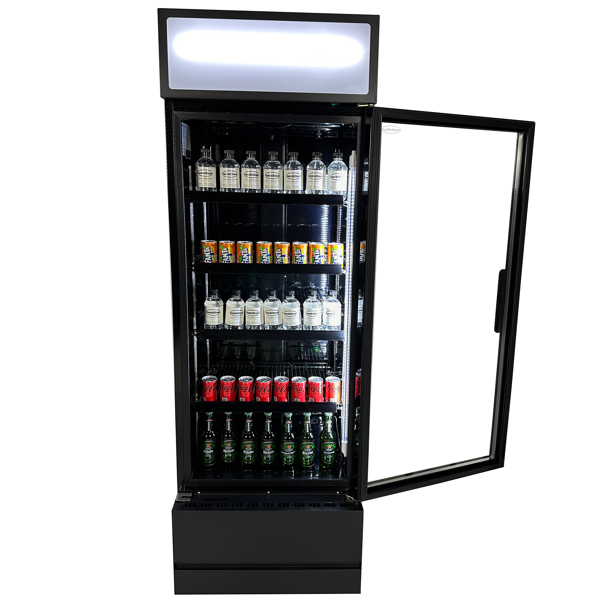 RÉFRIGÉRATEUR PORTE EN VERRE FCU-370 BL – Image 5