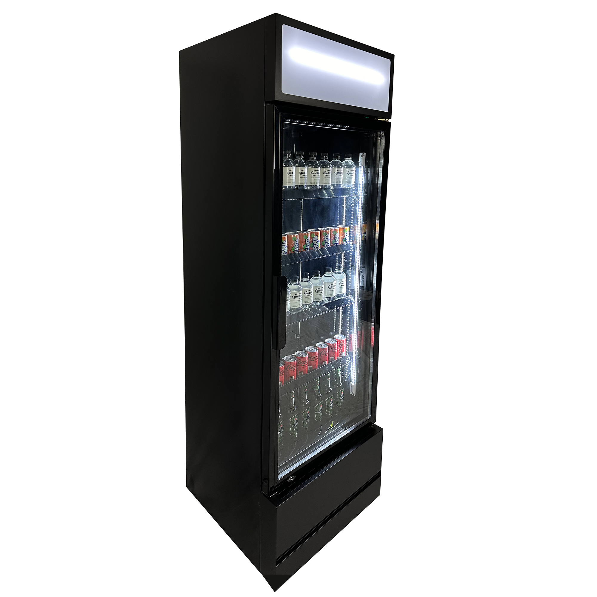 RÉFRIGÉRATEUR PORTE EN VERRE FCU-370 BL – Image 3