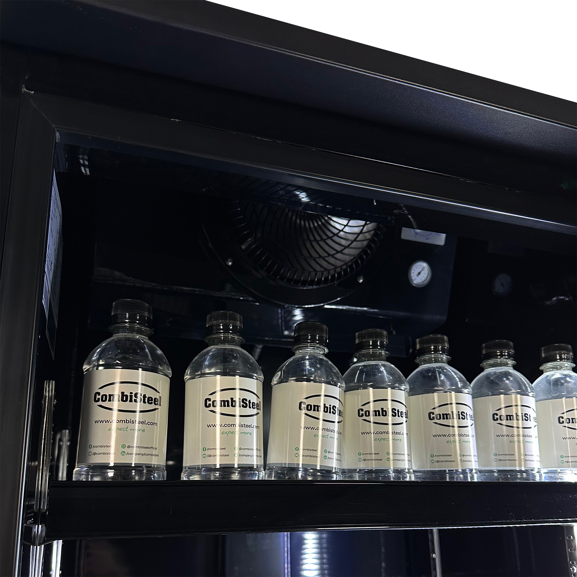RÉFRIGÉRATEUR PORTE EN VERRE FCU-370 BL – Image 9