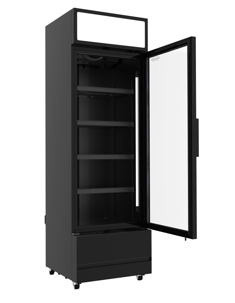 RÉFRIGÉRATEUR PORTE EN VERRE FCU-370 BL – Image 2