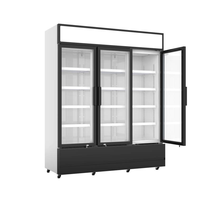 RÉFRIGÉRATEUR 3 PORTES EN VERRE FCU-1200 – Image 2