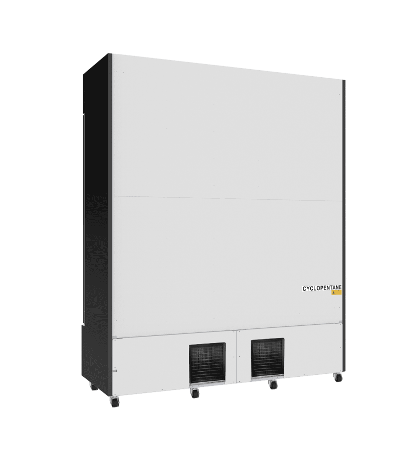 RÉFRIGÉRATEUR 3 PORTES EN VERRE NOIR FCU-1200 BL – Image 3