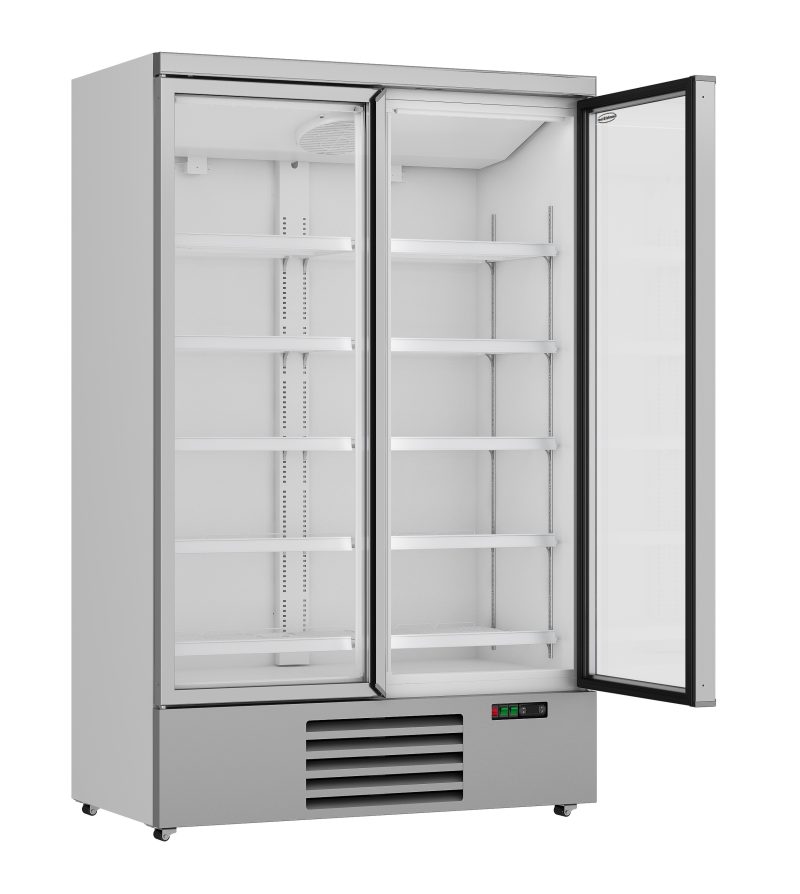 RÉFRIGÉRATEUR 2 PORTES EN VERRE JDE-1000R – Image 2