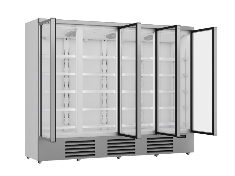 RÉFRIGÉRATEUR 4 PORTES EN VERRE JDE-2025R *TRANSPORT SUR DEMANDE* – Image 3