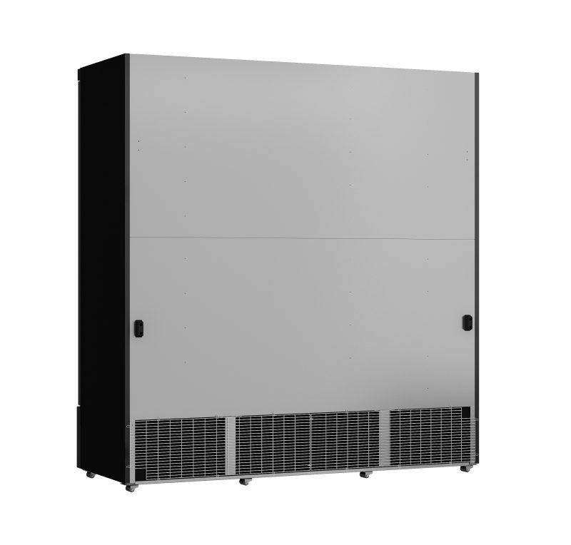 RÉFRIGÉRATEUR 3 PORTES EN VERRE NOIR JDE-1530R BL – Image 4