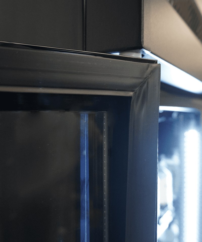 RÉFRIGÉRATEUR 3 PORTES EN VERRE IRM-1180R BL – Image 8
