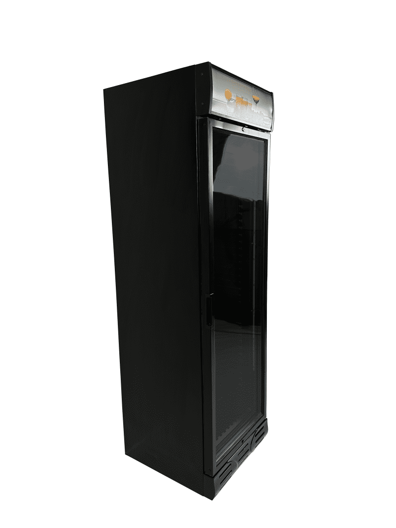 RÉFRIGÉRATEUR 1 PORTE EN VERRE NOIR – Image 4