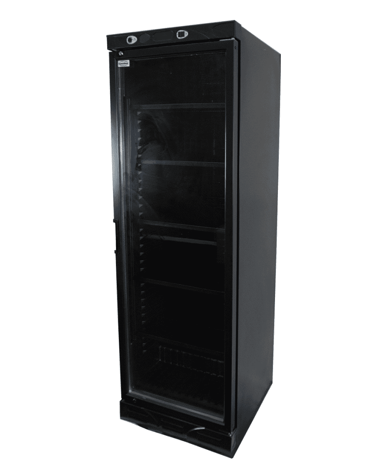RÉFRIGÉRATEUR 1 PORTE EN VERRE 382L NOIR SANS CANOPY – Image 14