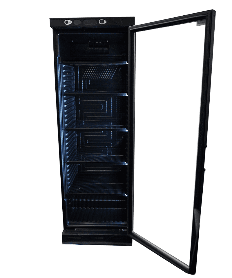 RÉFRIGÉRATEUR 1 PORTE EN VERRE 382L NOIR SANS CANOPY – Image 13