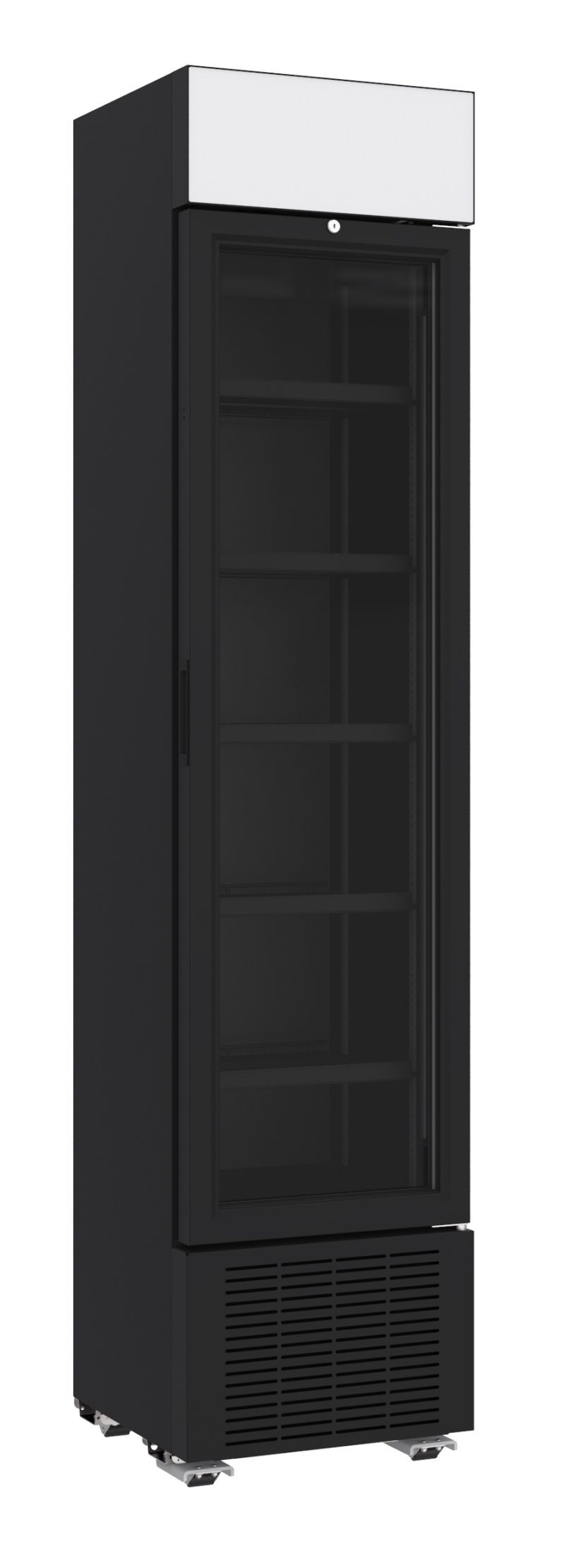 RÉFRIGÉRATEUR 1 PORTE EN VERRE NOIR 232L *TRANSPORT SUR DEMANDE*