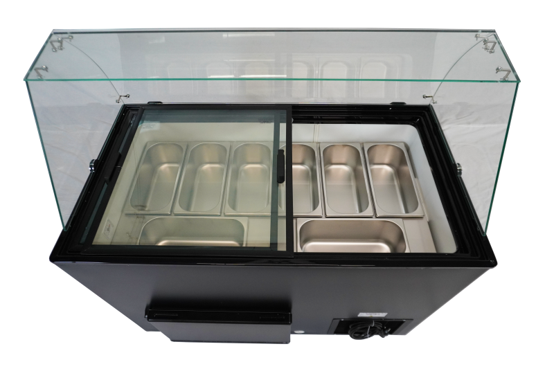 VITRINE À CREME GLACÉE JAVA NOIR 8x5 LTR – Image 11
