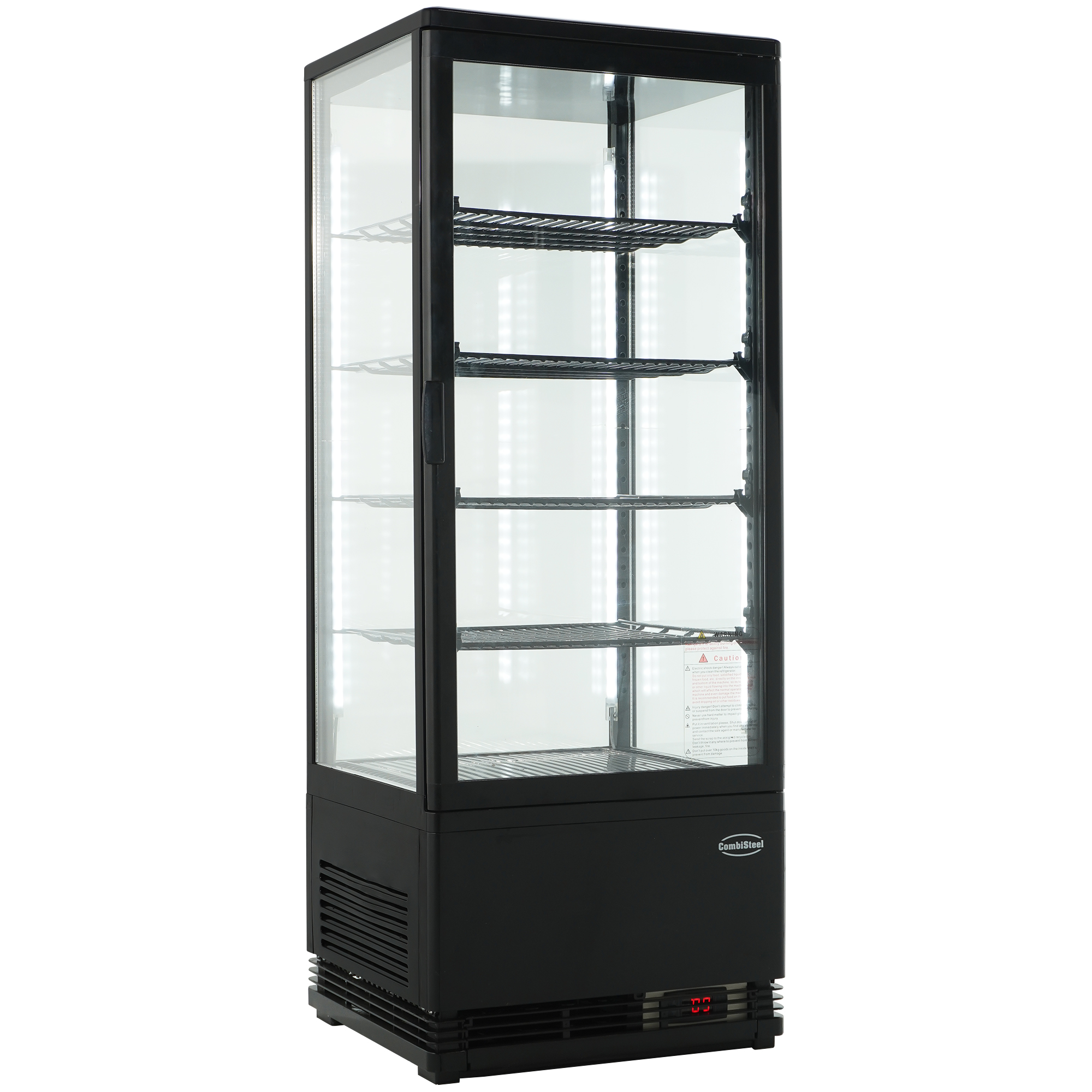 VITRINE RÉFRIGÉRATÉE 98L NOIR – Image 2