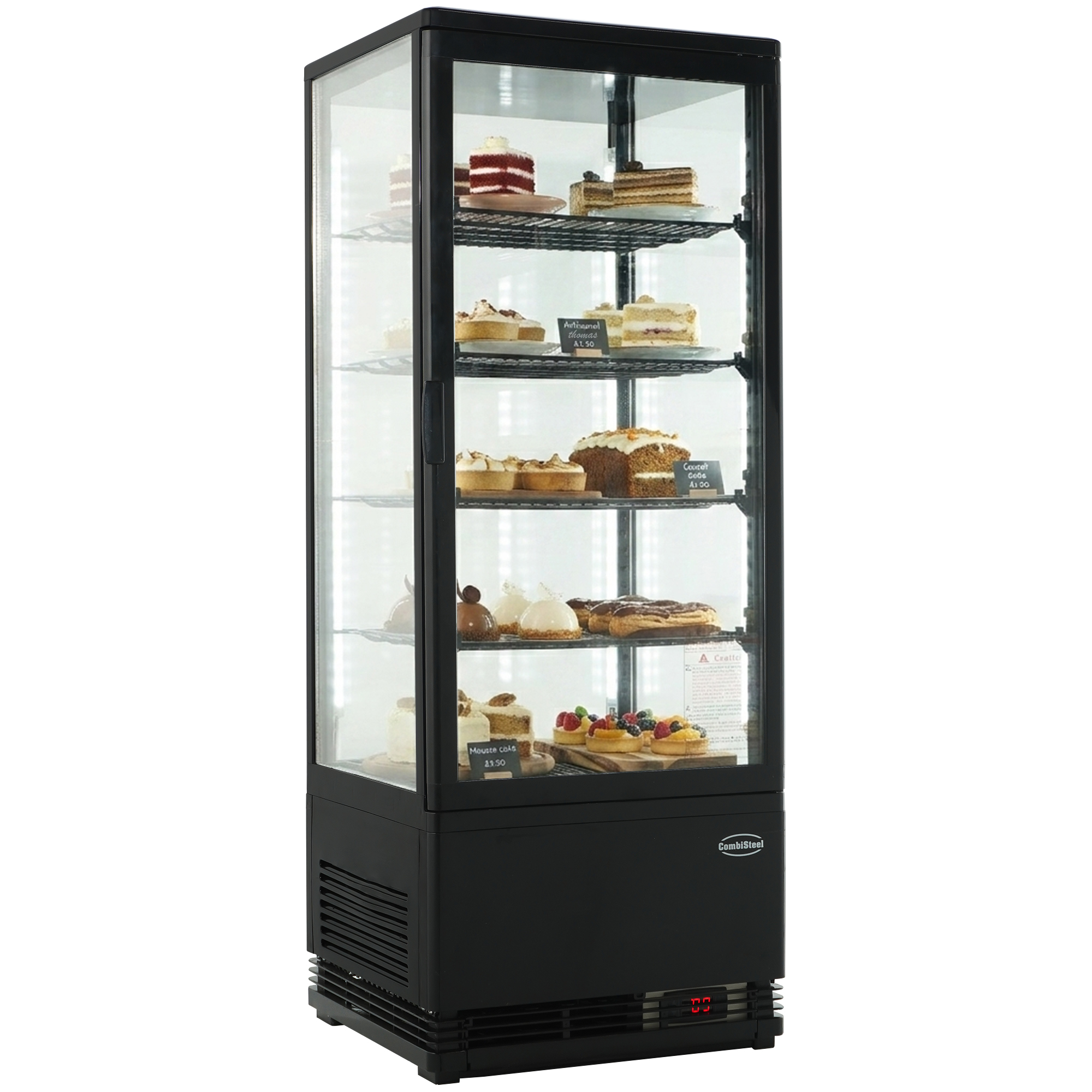 VITRINE RÉFRIGÉRATÉE 98L NOIR – Image 3