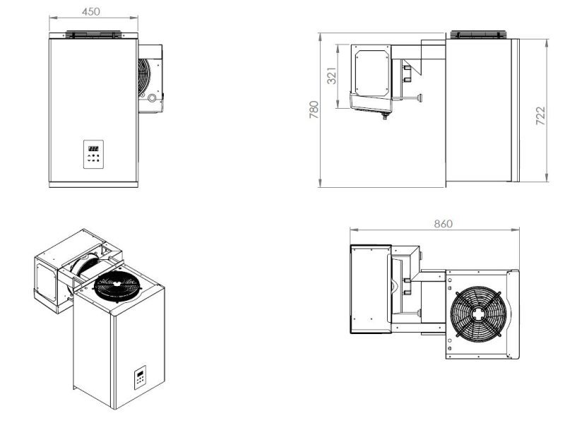 UNITÉ DE RÉFROIDISSEMENT TYPE POSITIF 4,1-6,5 M3 – Image 2