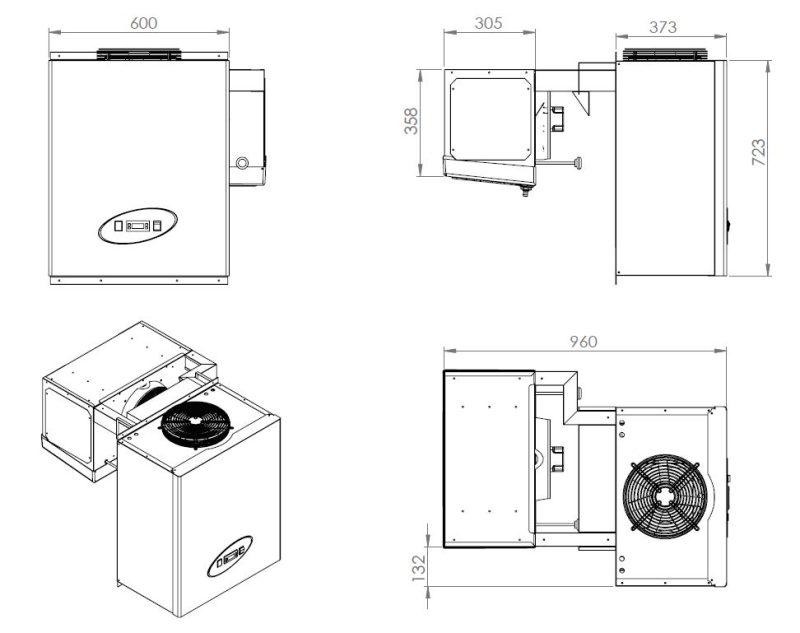 UNITÉ DE RÉFROIDISSEMENT TYPE POSITIF 9,1-13 M3 – Image 2