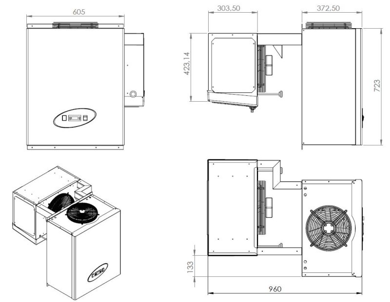 UNITÉ DE RÉFROIDISSEMENT TYPE NEGATIF 9,1-13 M3 – Image 2