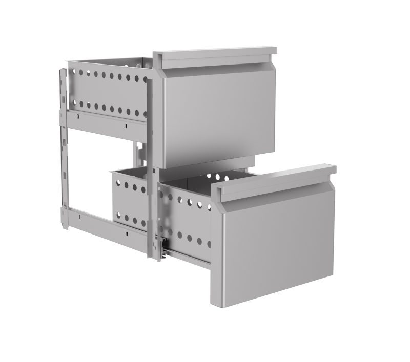 BLOC DE TIROIRS GN SERIE POUR COMBISTEEL TABLES RÉFRIGÉRÉE Combisteel donne pas de garantie sur le montage du kit tiroirs – Image 2