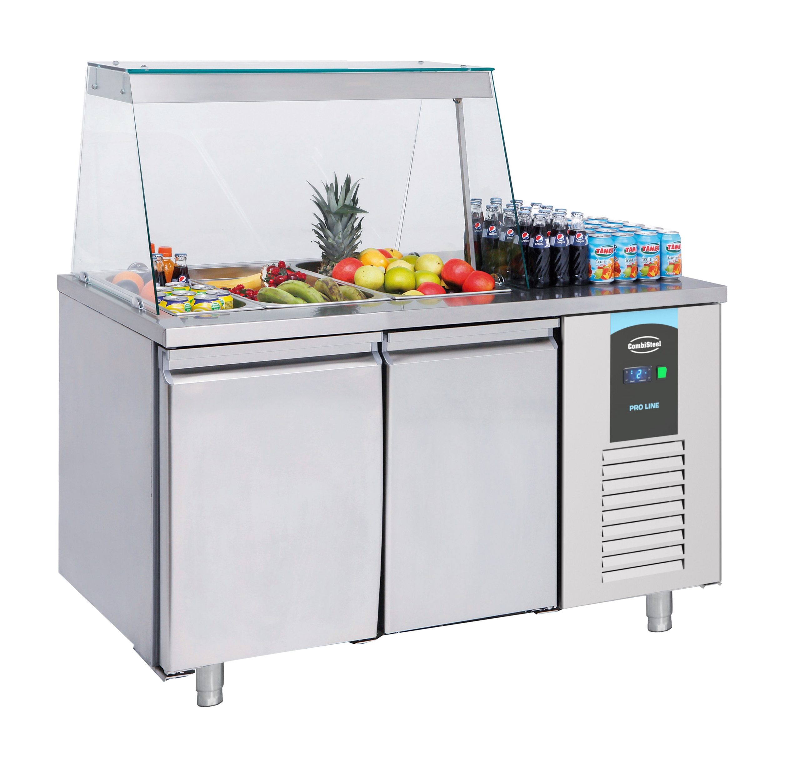 SALADETTE 2 PORTES 3x 1/1GN RÉCIPIENT