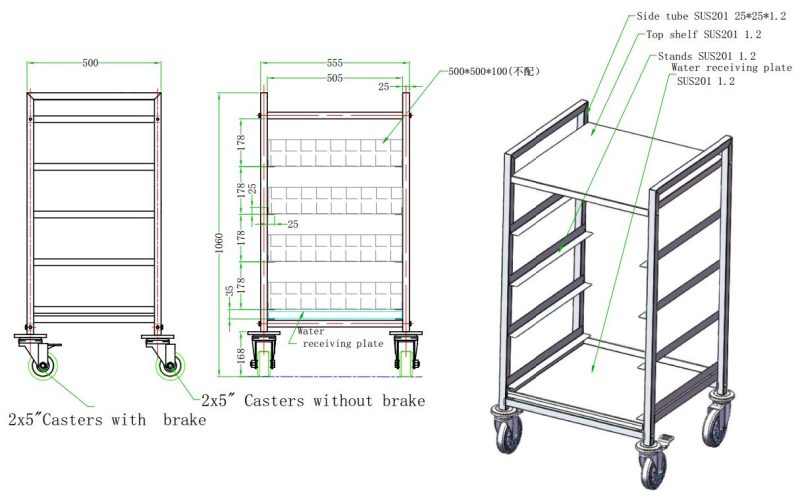TROLLEY POUR PANIERS DE LAVAGE 500x500 – Image 2