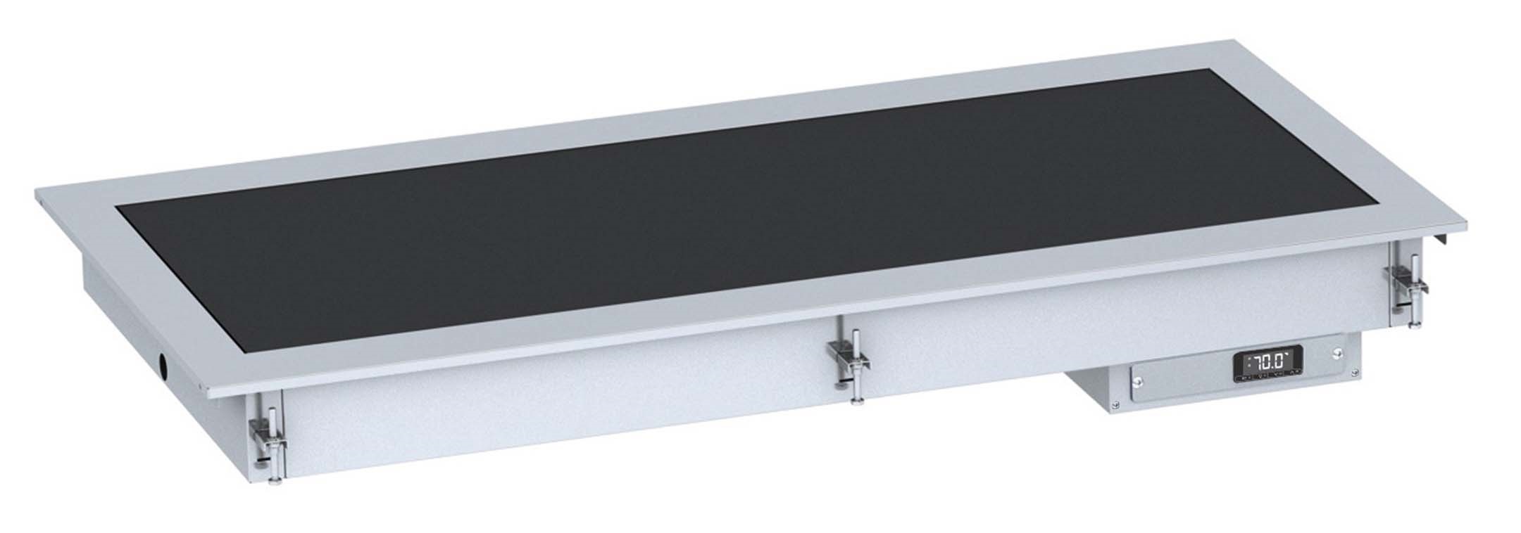 DROP-IN PLAQUE CHAUFFANTE VITROCÉRAMIQUE 2/1 - NOIR