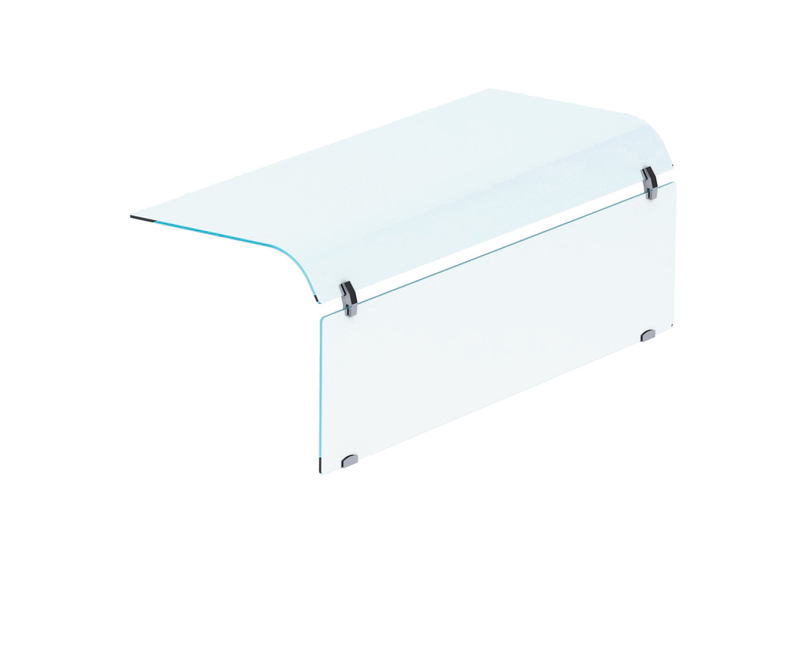 VITRE COURBEE FERMEE 1-COTE 2/1