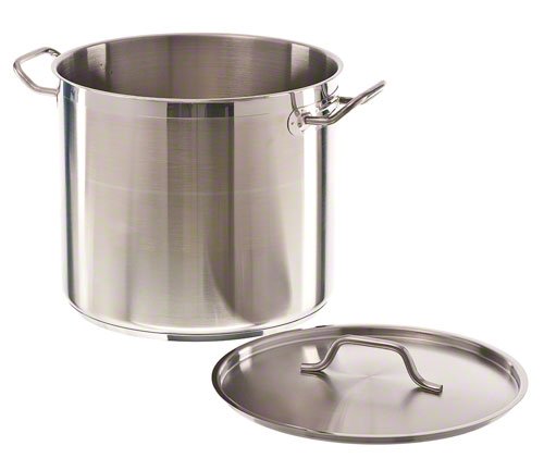 CASSEROLE EN ACIER INOXYDABLE + COUVERCLE ø20 4L – Image 2