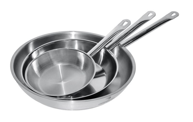 POÊLE À FRIRE EN ACIER INOX ø28 3,1L