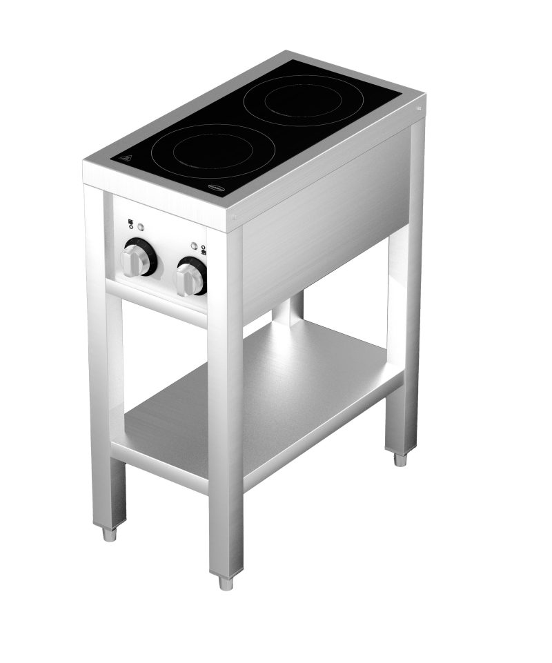 CUISINIÈRE À INDUCTION 2 ZONES AVEC ESSOUS OUVERT – Image 2