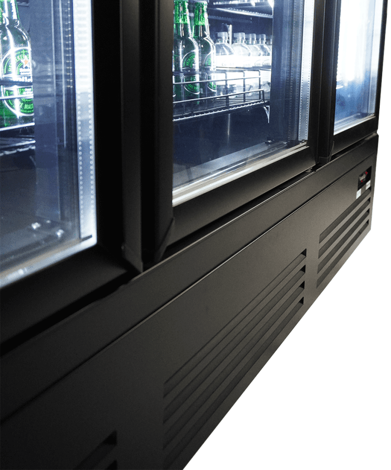 RÉFRIGÉRATEUR 3 PORTES EN VERRE NOIR CEB-1600R BL – Image 23