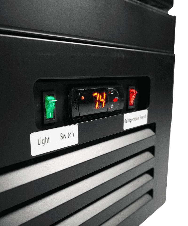 RÉFRIGÉRATEUR 3 PORTES EN VERRE NOIR CEB-1600R BL – Image 26