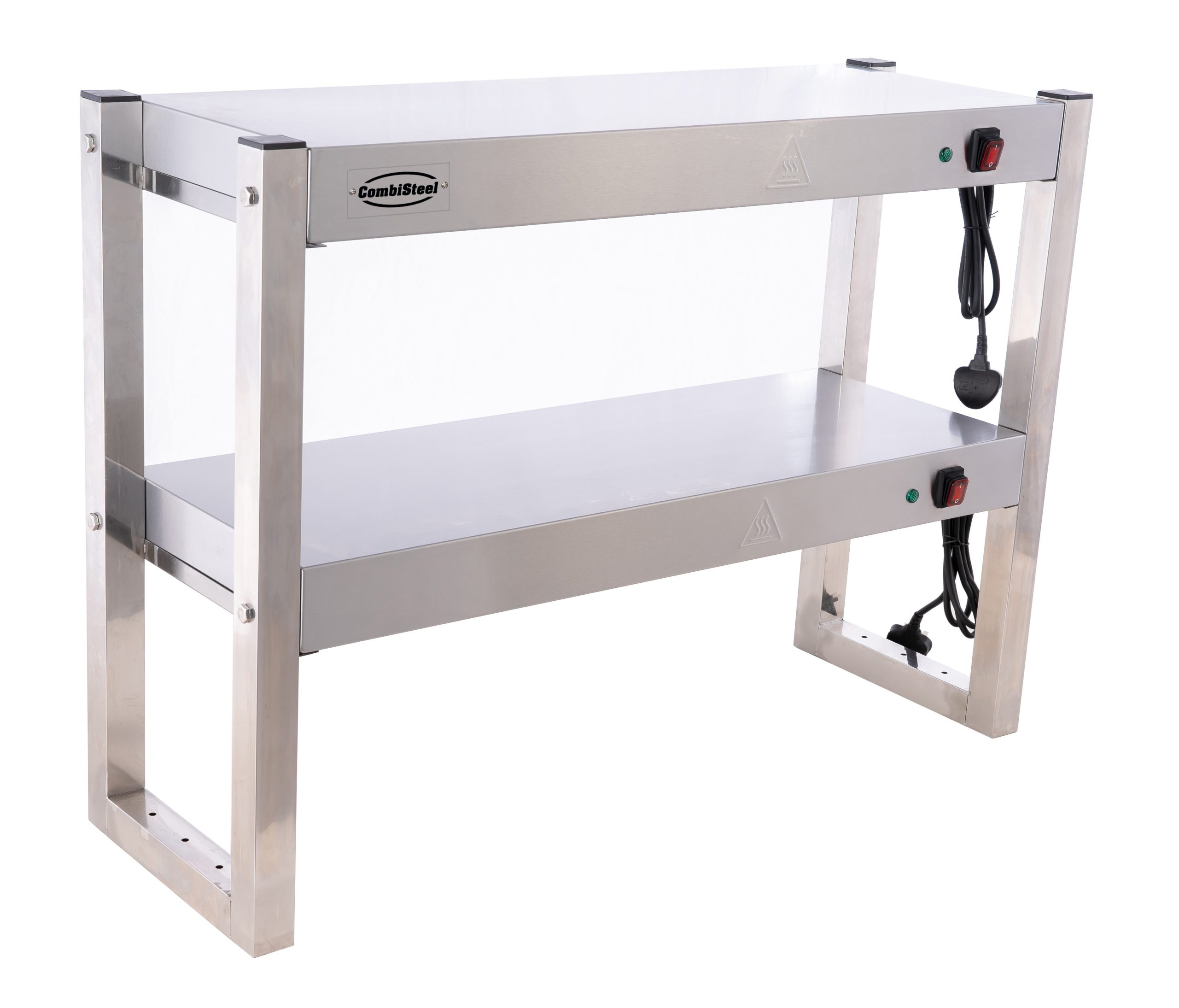 ÉTAGÈRE CHAUFFANTE EN HALOGENE 2 NIVEAUX 900 DÉMONTABLE