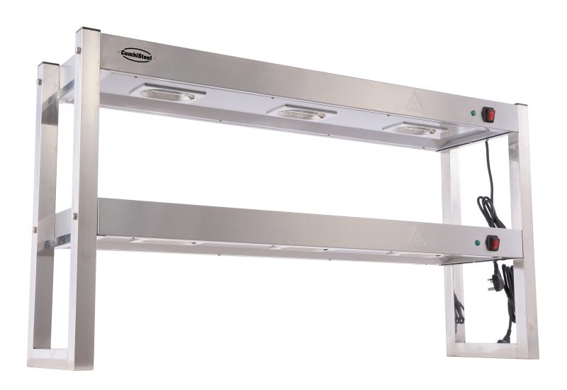 ÉTAGÈRE CHAUFFANTE EN HALOGENE 2 NIVEAUX 1200 DÉMONTABLE – Image 2
