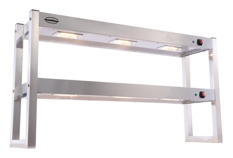 ÉTAGÈRE CHAUFFANTE EN HALOGENE 2 NIVEAUX 1200 DÉMONTABLE – Image 3