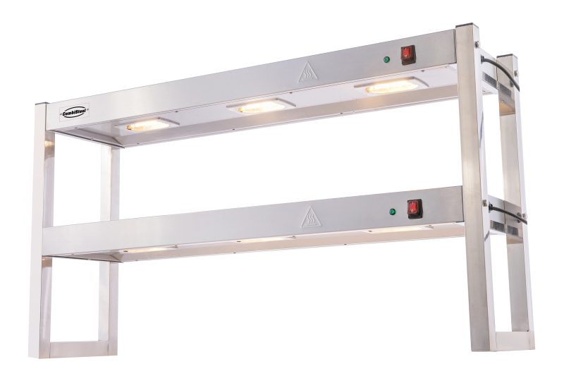 ÉTAGÈRE CHAUFFANTE EN HALOGENE 2 NIVEAUX 1200 DÉMONTABLE – Image 4