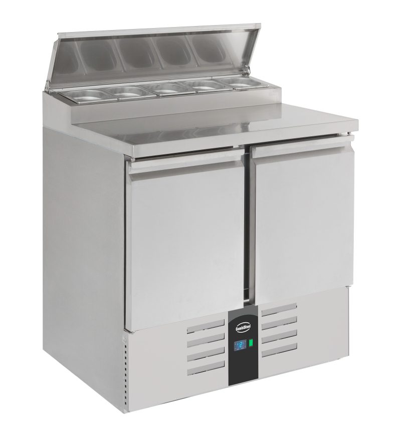 SALADETTE RÉFRIGÉRÉE 2 PORTES 5x1/6GN RÉCIPIENT – Image 2