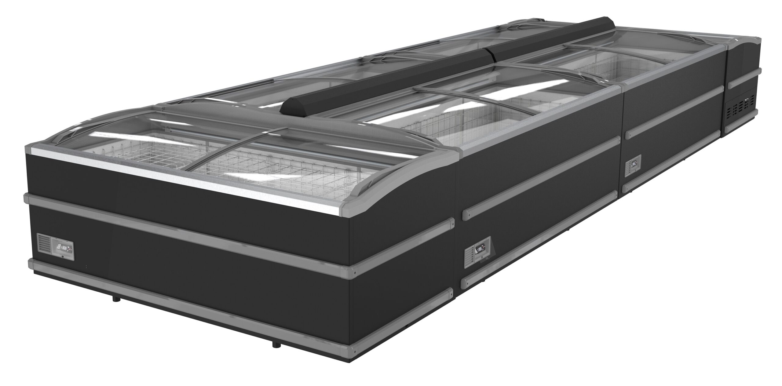 CONGÉLATEUR BAHUT POUR SUPERMARCHÉ NOIR 2125 DÉGIVRAGE AUTOMATIQUE – Image 2