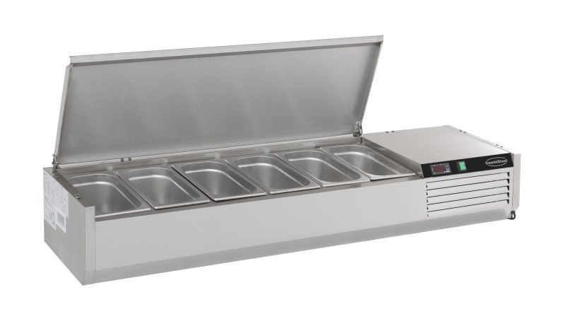PUITS RÉFRIGÉRÉE COUVERCLE EN ACIER INOX 1/3GN x 5 – Image 2