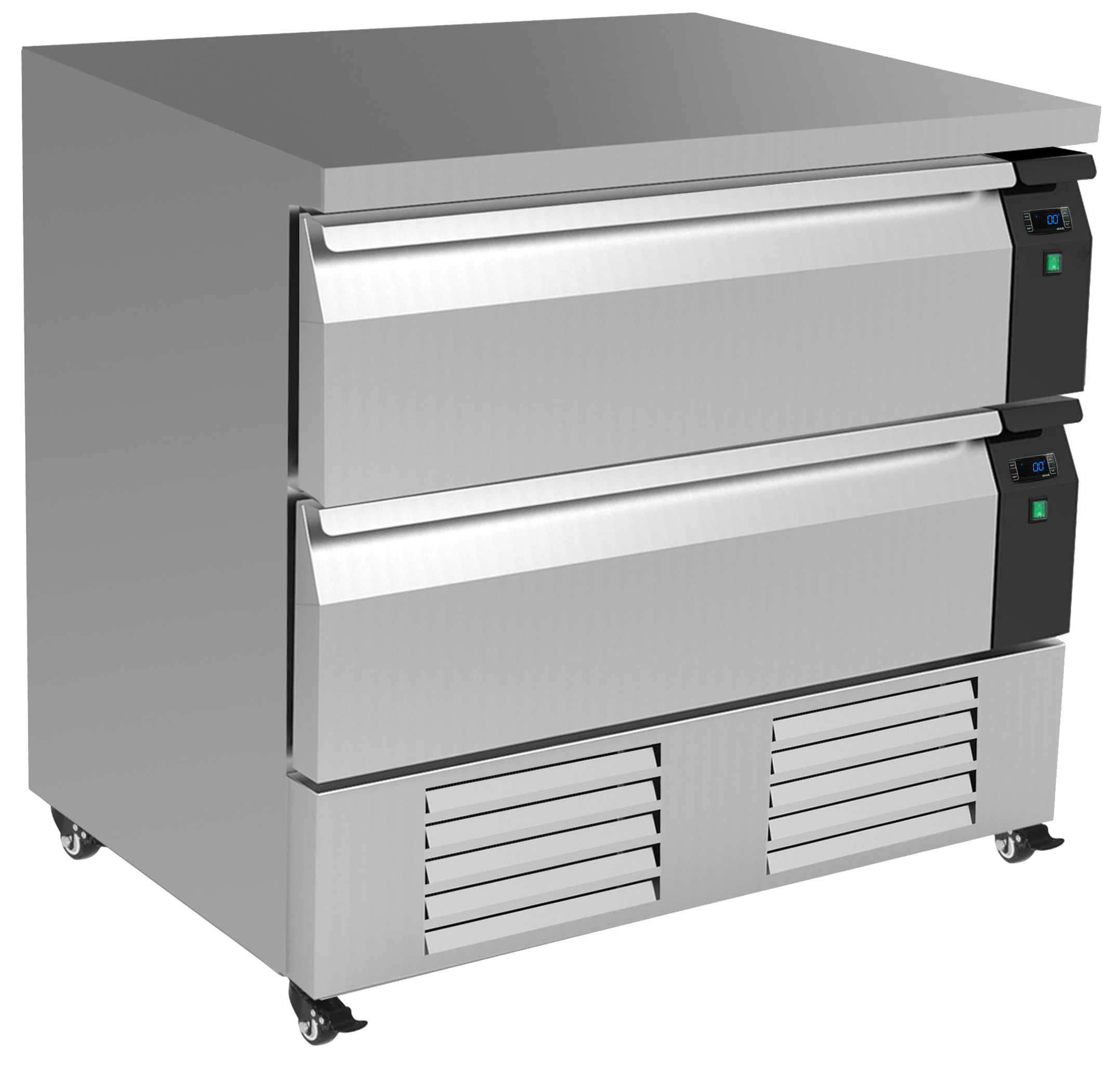 TABLE RÉFRIGÉRÉE/CONGÉLATEUR COMMUTABLE 2 TIROIRS 4X 1/1GN