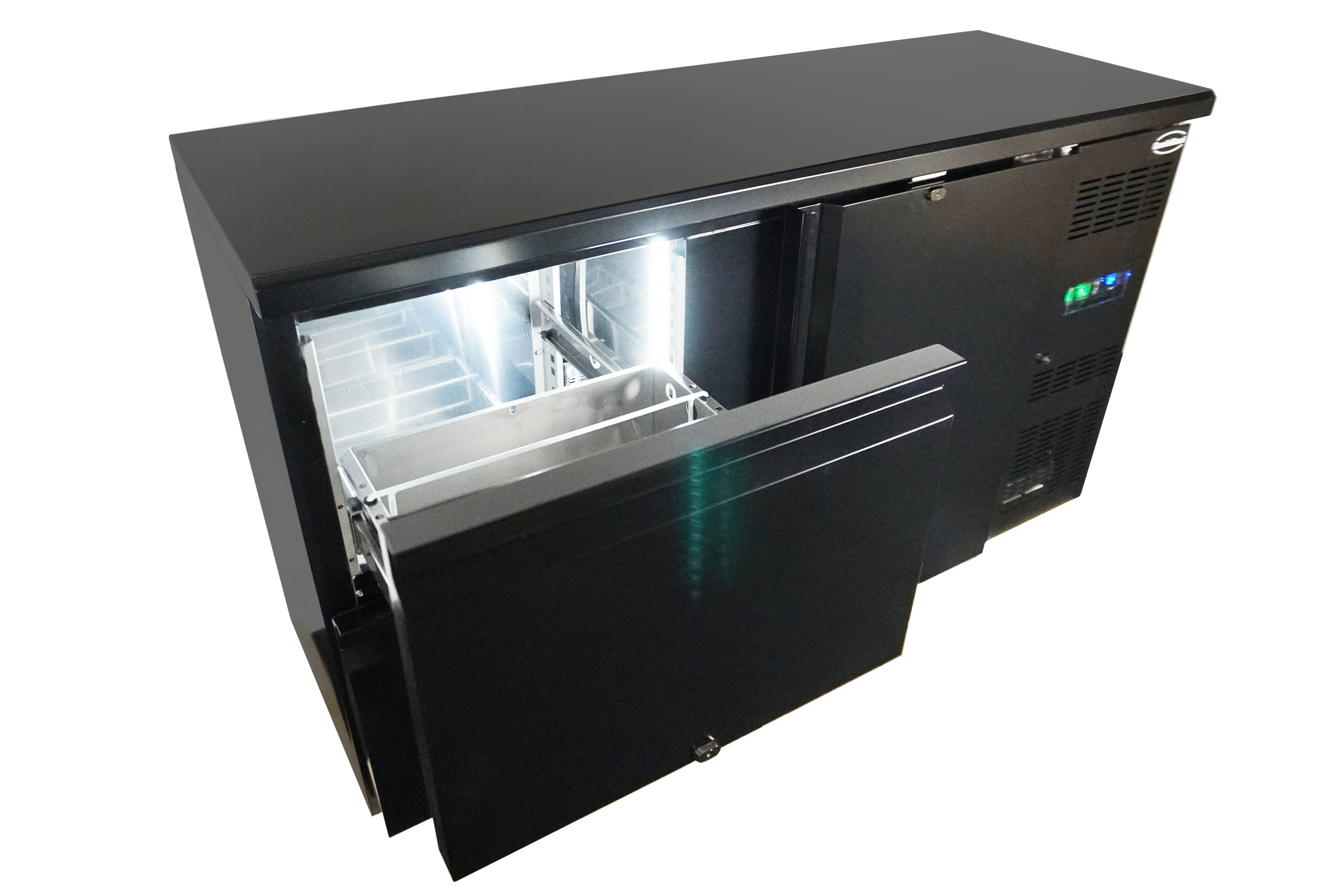 ARRIÈRE BAR RÉFRIGÉRÉE NOIR 1 PORTE ET 2 TIROIRS – Image 6