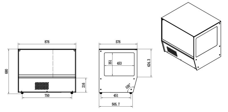 VITRINE RÉFRIGÉRÉE 159L – Image 2