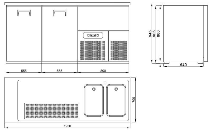 REFROIDISSEUR DE BIÈRE 2 PORTES 2R – Image 2