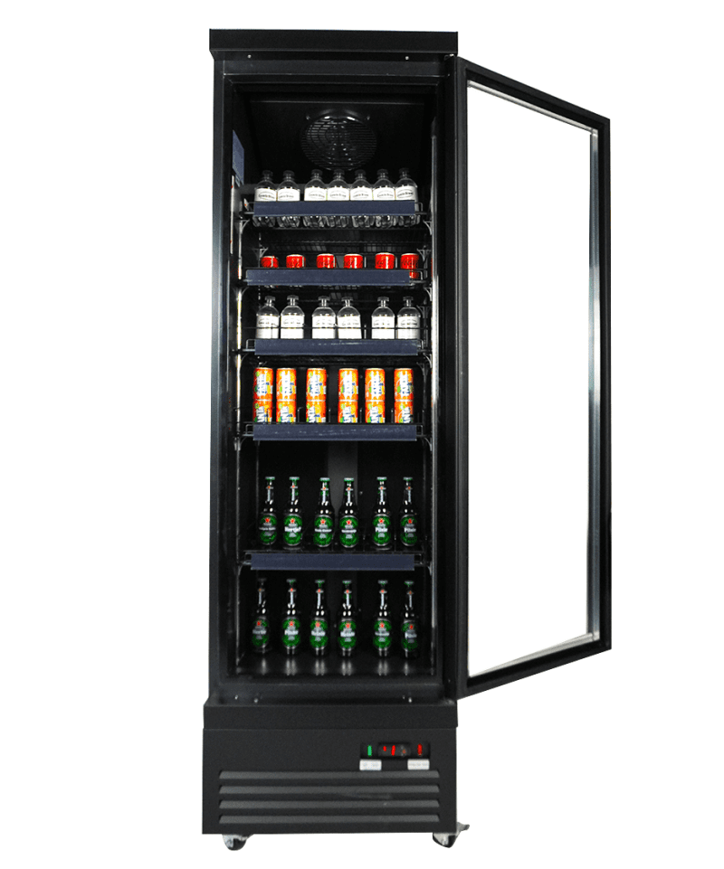 RÉFRIGÉRATEUR 1 PORTE EN VERRE NOIR CEB-500R BL – Image 23