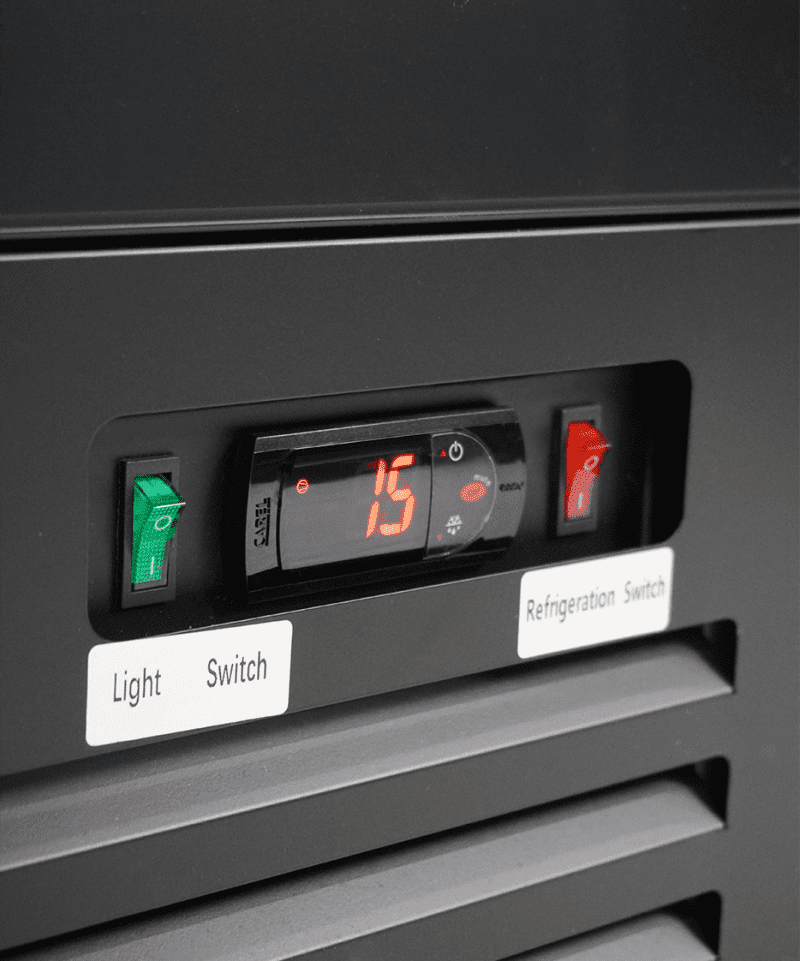 RÉFRIGÉRATEUR 1 PORTE EN VERRE NOIR CEB-500R BL – Image 12
