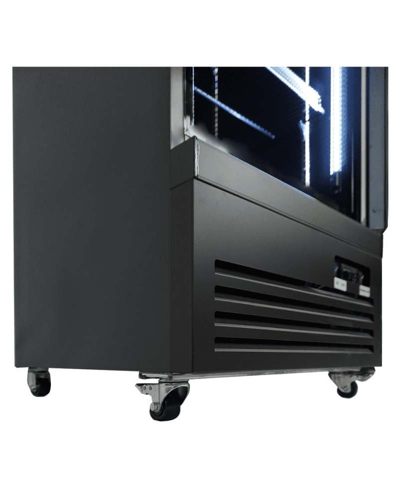 RÉFRIGÉRATEUR 1 PORTE EN VERRE NOIR CEB-500R BL – Image 11
