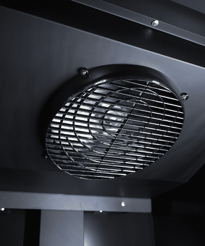 RÉFRIGÉRATEUR 1 PORTE EN VERRE NOIR CEB-500R BL – Image 16